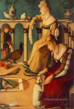 Deux vénitiennes dames Vittore Carpaccio Peinture à l'huile